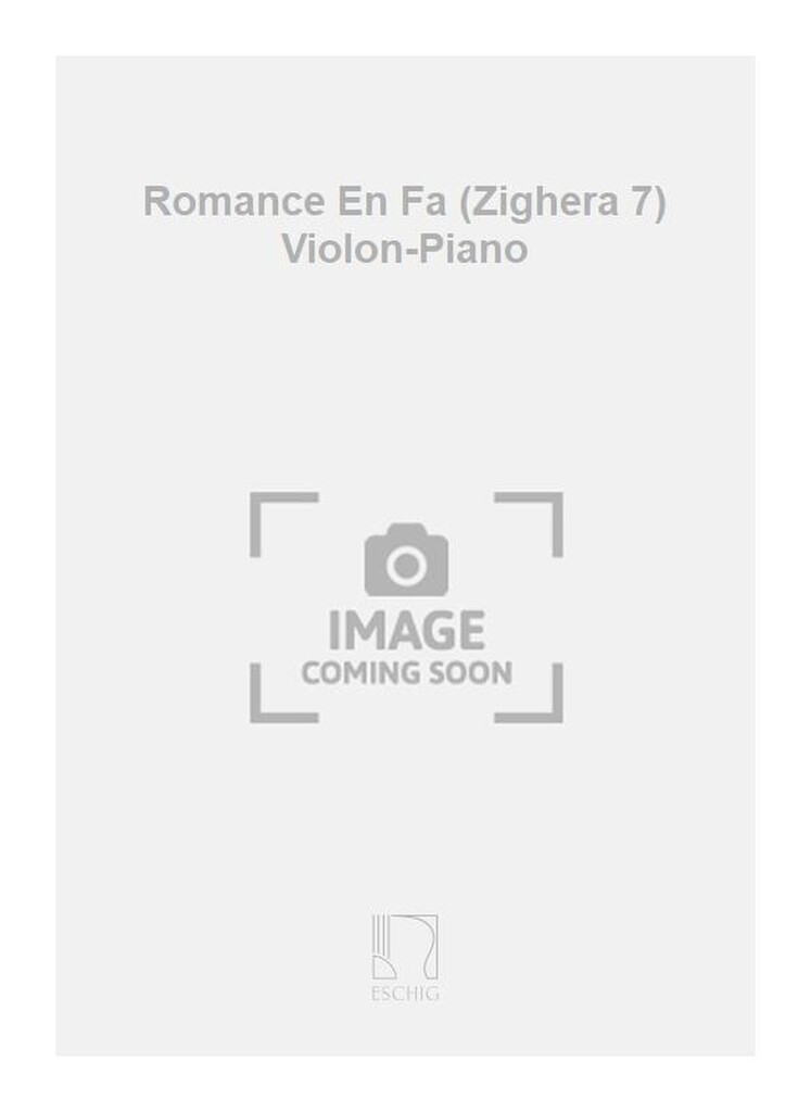 Romance En Fa (Zighera 7) Violon-Piano